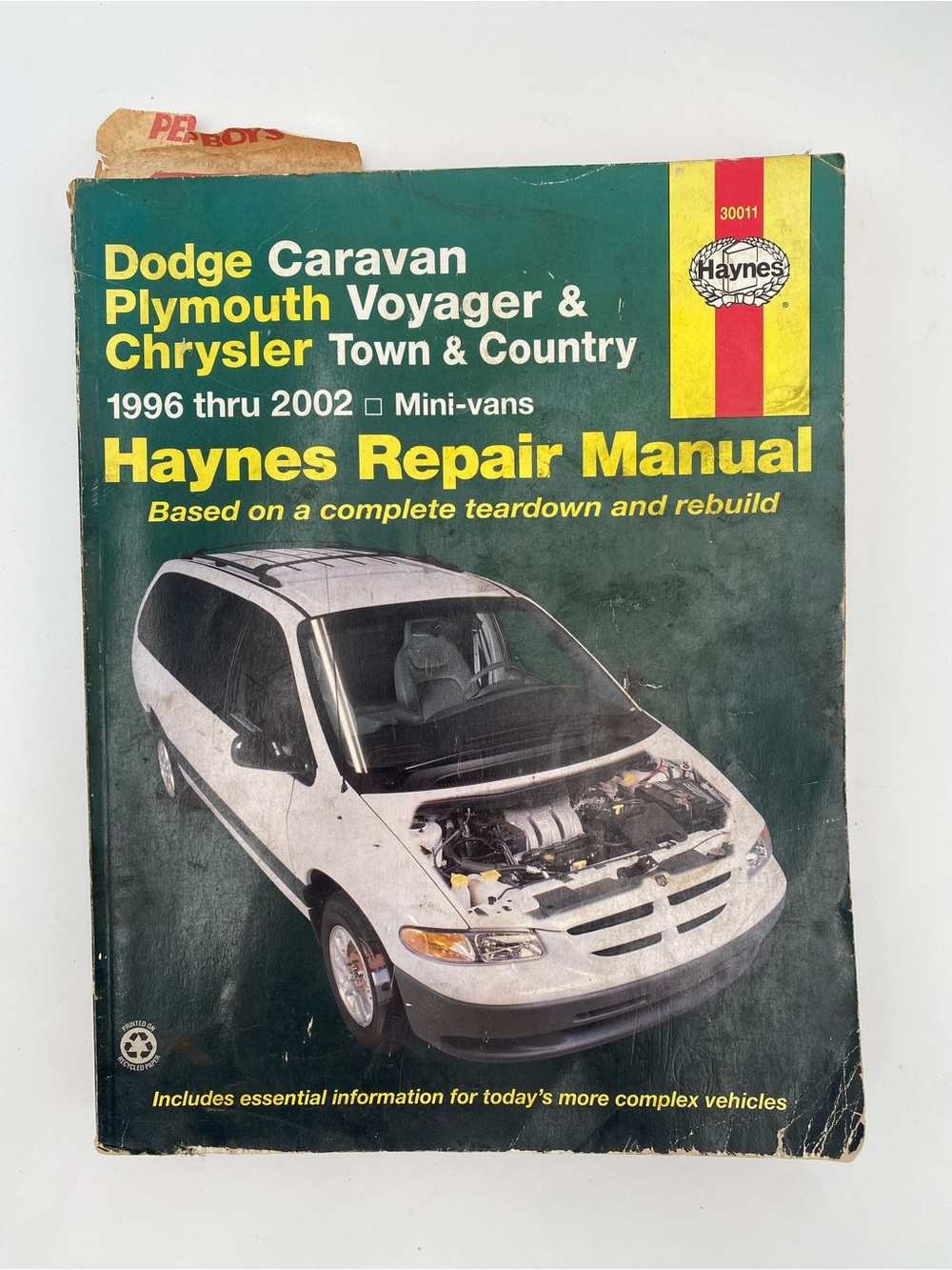 Hanes green and black automotive repair manual cover